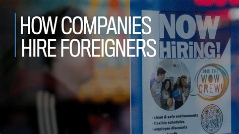 do american companies hire foreigners.